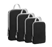 Compression Packing Cubes for Travel, 4 Piece Travel Cubes, Reusable Vacuum Carry Bags, Space-Saving Design for Efficient Storage, Sturdy Material for Long-Term Use, Ideal for Suitcases