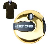 COMPRESSIONE DEL PUNTEGNO DI GOLF - SC0RE Keeper Glove Scorer Clip con Touch Reset | 12 colpi G0LF Couc-click-clicker | Clipper contatori allegato per il portiere di rating mettendo pratica