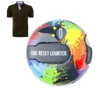 COMPRESSIONE DEL PUNTEGNO DI GOLF - SC0RE Keeper Glove Scorer Clip con Touch Reset | 12 colpi G0LF Couc-click-clicker | Clipper contatori allegato per il portiere di rating mettendo pratica