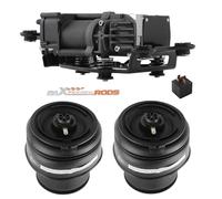 Compressor +2x Rear Air Suspension Bag for BMW X5 F15 F85 X6 F16 F86 37206850555