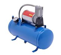 Compressor 6 L 150 Psi Compressore Aria D'aria per Serbatoio Con Manometro Tubo da 3.8M Mini Compressore Portatile per Pneumatici Auto, Motori Auto, Sospensioni