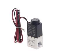 Compressor Valve 1/4" Normally Closed Pneumatic Aluminum Solenoid Valves 12V 24V Voltage For Air Water Oil(2V025-Wire-PC-6mm,12V DC)