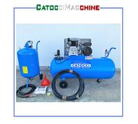 COMPRESSORE 200 LT MONOFASE + SABBIATRICE 75 LT E TUBO KIT COMPLETO