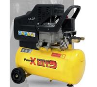 Compressore lubrificato ad olio Powerplus 24 lt potenza 1500W pressione max 8bar