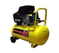 COMPRESSORE 50 LT OLIO ITALY 8 BAR 2 HP 2 MANOMETRI 2 CONNETTORI 170L/M
