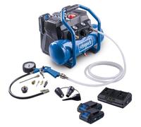 Compressore a batteria con kit di avviamento da 2Ah + batteria da 2Ah C-ACT160/6-X - Set 2.5 - SCHEPPACH