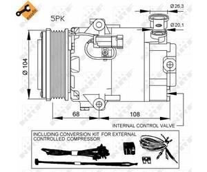 Compressore A/C OPEL ASTRA H / ZAFIRA NUOVO