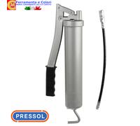 Compressore a Leva PRESSOL 500cc Ingrassatore Grasso Sfuso o Cartuccia 400 Bar