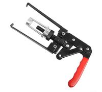 Compressore a molla con design a pressione e artigli regolabili per una presa sicura su varie dimensioni della valvola, in acciaio trattato termicamente e impugnatura morbida e antiscivolo