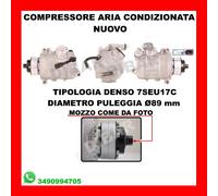 COMPRESSORE AC NUOVO 12V Ø 98MM AUDI A4 B6 S4 QUATTRO DA 2003 KW253 CV344 BBK 44