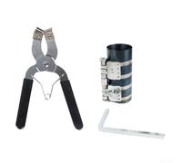Compressore ad anello a pistone personalizzabile con pinze e installatore 65 in acciaio al manganese 2688 in 236767 nella gamma di serratura a cricchetto con compatibile (6")