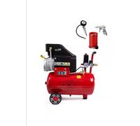 Compressore ad aria 25lt incluso KIT 8 bar elettrico coassiale 2 Hp salvaspazio