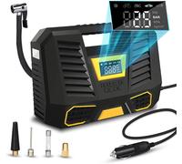 Compressore ad Aria Portatile a Batterie e a 12V Gonfiatore per Pneumatici Ruote