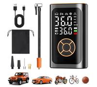 Compressore ad Aria Portatile, Portable Electric Air Compressor 150 PSI, Inflazione Rapida, Spegnimento Automatico, 4000 mAh, LED, per Auto, Moto, Bicicletta, Palla