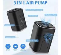 Compressore Ad Aria Portatile Ricaricabile Con Led Integrato Per Auto Moto Bici