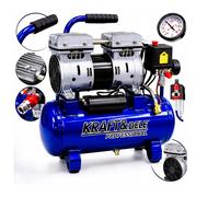 Compressore Ad Aria Senza Olio 9L Dispositivo Silenzioso Compatto 230V