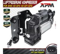Compressore Ad Aria + Supporto + Blocco Valvole Per BMW X5 E70 X6 E71 E72 06-14