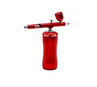 Compressore Airbrush Completo multi-funzionale Portatile Portable Personal Oxygen Spray Gun Auto Start and Stop Funzione Hobby Cosmetici,Offre risultati professionali(Part A Red)