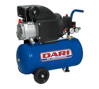 COMPRESSORE ARIA 24 LITRI 2HP CON KIT OMAGGI LEGGERO E PORTATILE 8 BAR