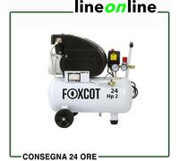 Compressore aria 24 litri Foxcot FL24 con Kit accessori leggero e portatile 8...