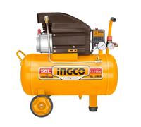 Compressore aria 50 Lt Litri 1,1Kw 1,5 Hp 8 bar Con accessori Olio incluso Ingco