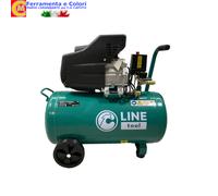 Compressore Aria Carrellato OILESS 24 - 50L 8 Bar 1 - 2 HP Silenziato 115 Psi