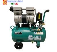 Compressore Aria Carrellato OILESS 24 - 50L 8 Bar 1 - 2 HP Silenziato 115 Psi