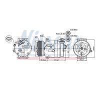 Compressore Aria Condizionata Adatto A per Opel Vectra C Caravan Fiat Croma