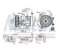 NISSENS 890159 Compressore aria condizionata