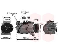 VAN WEZEL 5800K356 Compressore aria condizionata