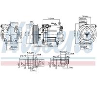 Compressore Aria Condizionata Compressore Del Clima Adatto Per Mazda 3 BK