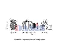 Compressore Aria Condizionata D'Aria Adatto A per BMW X3 E83 3er Touring E46
