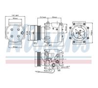 Compressore Aria Condizionata D'Aria Adatto A per Saab 9-3 Cabriolet YS3D