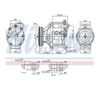 Compressore aria condizionata NISSENS 890047
