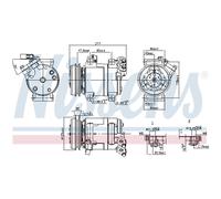 Compressore aria condizionata NISSENS 890064