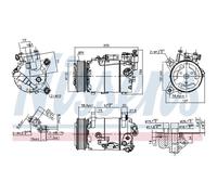 Compressore aria condizionata NISSENS 890099