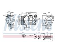 Compressore aria condizionata NISSENS 890126