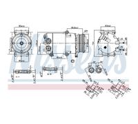 Compressore aria condizionata NISSENS 890216