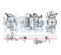 Compressore aria condizionata NISSENS 890250