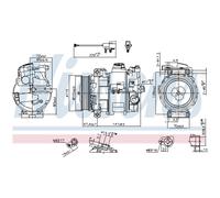 Compressore aria condizionata NISSENS 890306