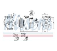 Compressore aria condizionata NISSENS 890394