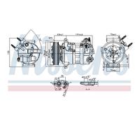 Compressore aria condizionata NISSENS 890594
