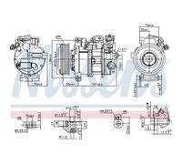 Compressore aria condizionata NISSENS 890595