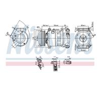 Compressore aria condizionata NISSENS 890599