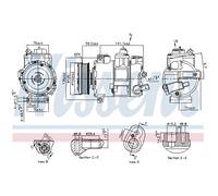 NISSENS 890773 Compressore aria condizionata