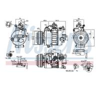 Compressore aria condizionata NISSENS 890792