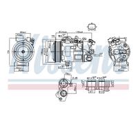 Compressore aria condizionata NISSENS 890802