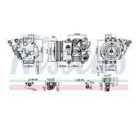 Compressore aria condizionata NISSENS 890805