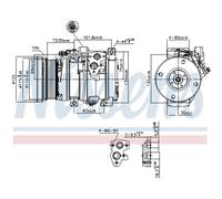 NISSENS 890871 Compressore aria condizionata