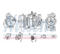 Compressore aria condizionata NISSENS 890921